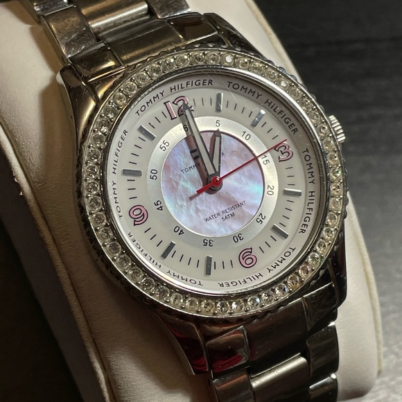 Tommy Hilfiger Pink Pearl Stainless Steel Single Clasp Watch - Picture 3 of 8